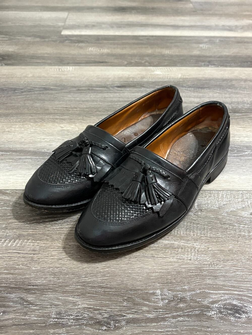 Allen Edmonds Black Tassel Loafers Shoes Preppy Luxury Retro Workwear - Men’s 11